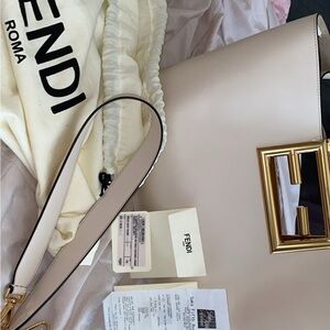 Fendi Beige Leather Women's Bag